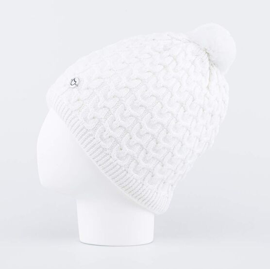 07811410-40 Теплая шапка-бини Белый для девочки белый фото №2