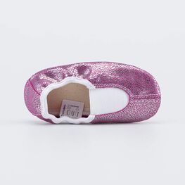 212004-07 Кожаные чешки фуксия для девочки фуксия фото №4