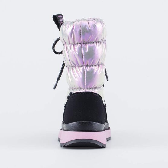 664992-41 Мембранные сапожки на молнии для девочки сир-чер фото №5