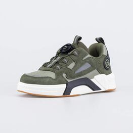 634166-72 Полуботинки с системой быстрой шнуровки для мальчики оливковый