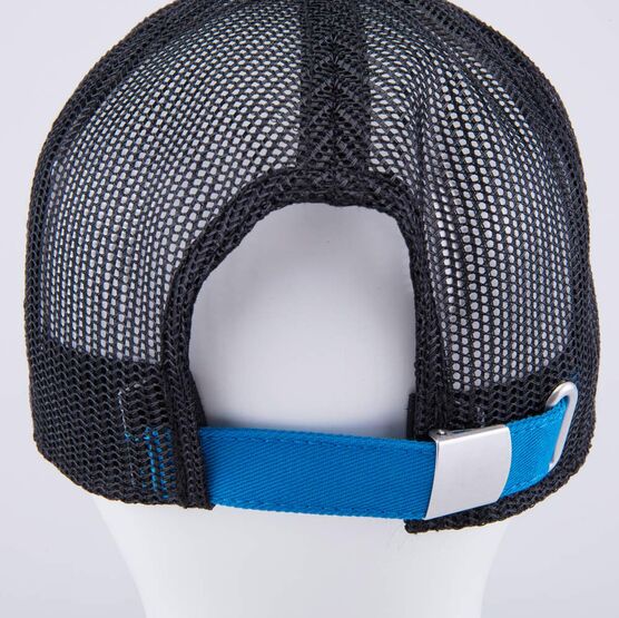 07709016-40 Кепка-бейсболка с сеткой для мальчика для мальчики черный + голубой фото №4