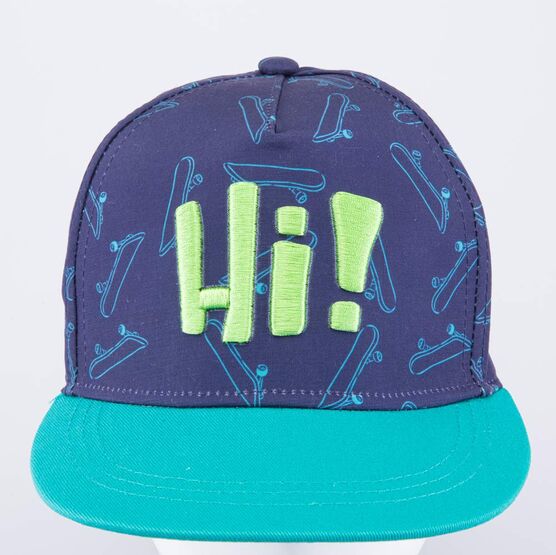 07709041-40 Кепка-бейсболка для мальчика Hi синий для мальчики синий фото №3