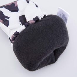 07821257-40 Варежки-краги Леопард для девочки белый + розовый фото №3