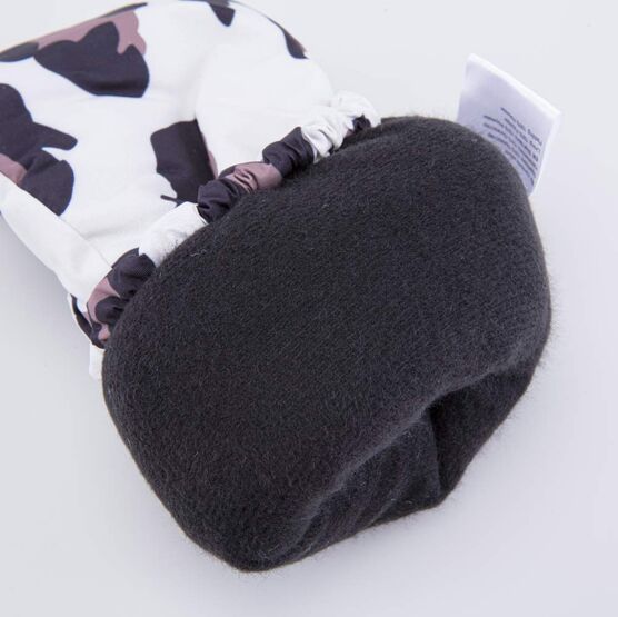 07821257-40 Варежки-краги Леопард для девочки белый + розовый фото №3