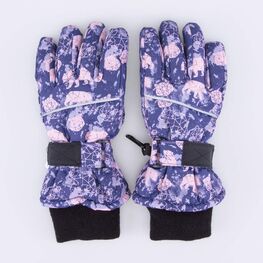 07822067-00 Перчатки утепленные Мишка на севере для девочки разноцветный