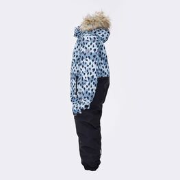 07869043-46 Зимний комбинезон детский Снежный барс для девочки голубой фото №2
