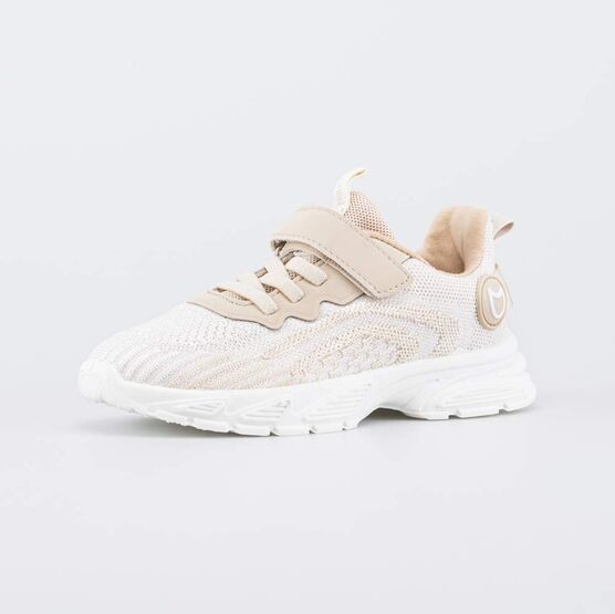 544232-11 Бежевые текстильные кроссовки для девочки бежевый