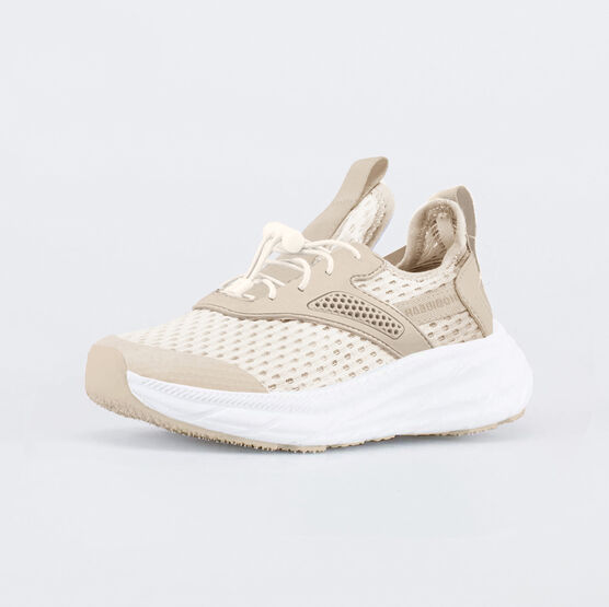 644503-12 Летние кроссовки сеточкой для девочки бежевый