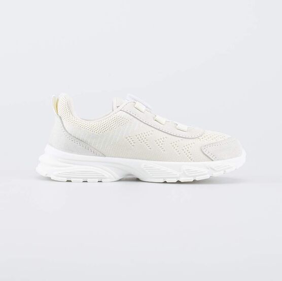 444050-11 Текстильные кроссовки с системой быстрой шнуровки для девочки бежевый фото №2