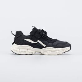 744266-71 Кожаные кроссовки для девочки-подростка черный для девочки черный фото №2