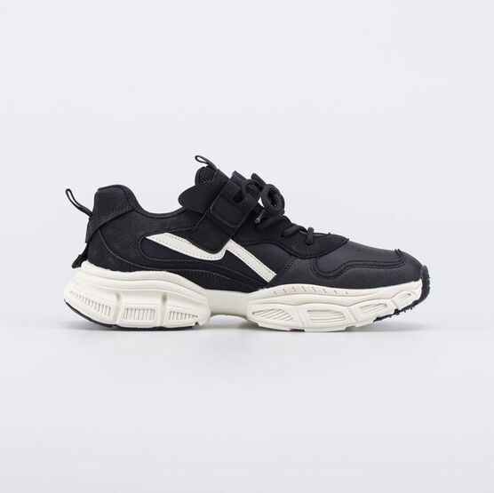 744266-71 Кожаные кроссовки для девочки-подростка черный для девочки черный фото №2