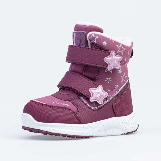 454837-42 Мембранные ботинки для девочки бордовый