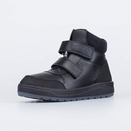 752187-53 Кожаные ботинки для мальчика-подростка для мальчики черный