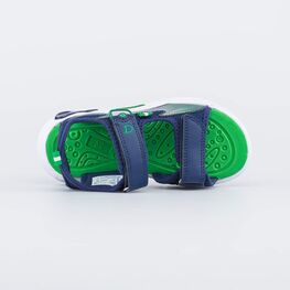 524095-11 Сандалии для мальчики син-зел фото №4