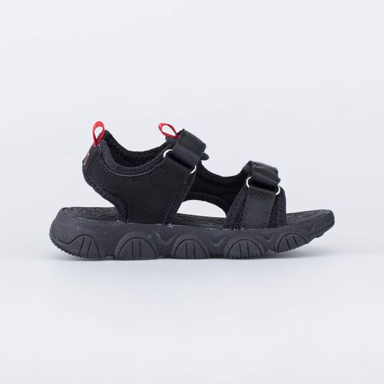524096-11 Сандалии пляжные для мальчика для мальчики черный + красный фото №2