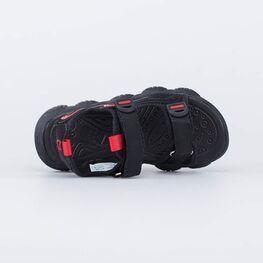 524096-11 Сандалии пляжные для мальчика для мальчики черный + красный фото №4