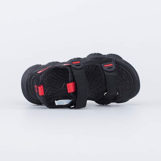 524096-11 Сандалии пляжные для мальчика для мальчики черный + красный фото №4