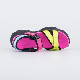 721009-11 Пляжная обувь для девочки чер-цве фото №4