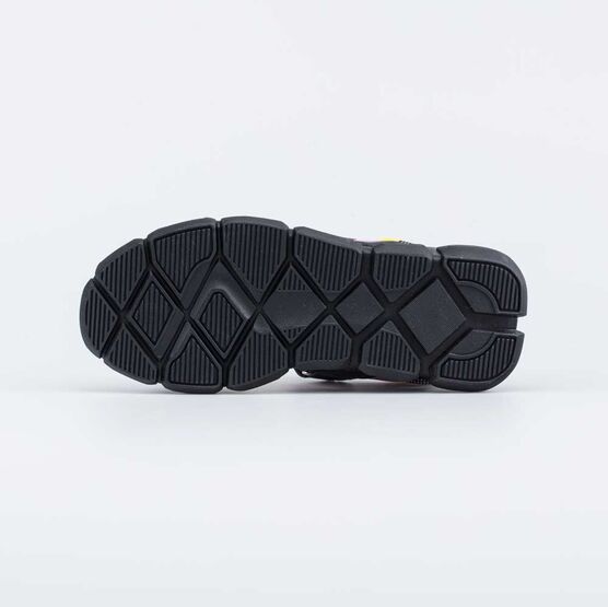 724028-13 Пляжные сандалии на липучках для девочки-подростка для девочки чер-роз фото №3