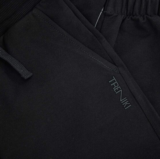 07759060-40 Брюки спортивные детские черный для мальчики черный фото №3