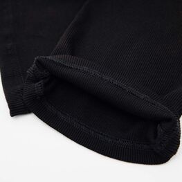 07859072-41 Брюки для девочки в рубчик черный для девочки черный фото №3