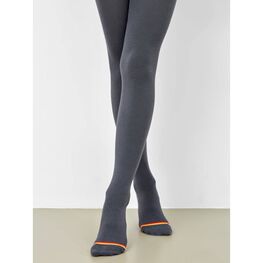 07832524-40 Колготки термо детские темно-серые для девочки темно-серый