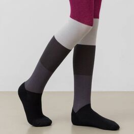 07832527-40 Колготки детские с махрой темно-серые для девочки т.серый