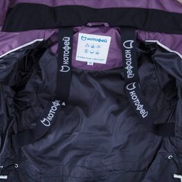 07858002-42 Зимнее пальто для девочки Бордовый для девочки бордовый фото №4