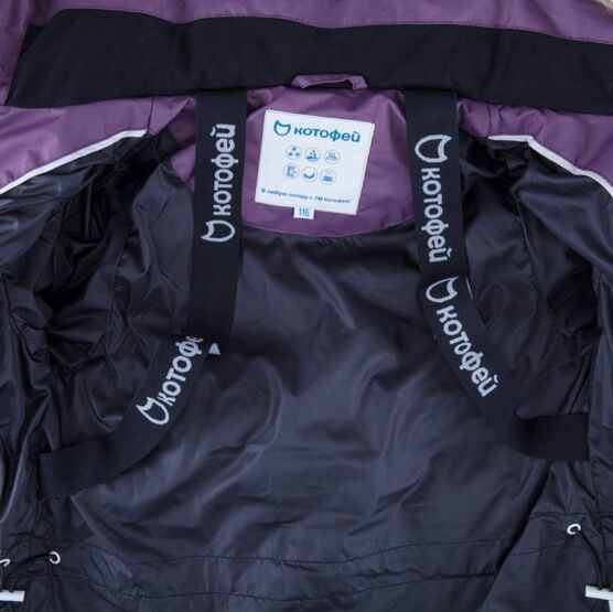 07858002-42 Зимнее пальто для девочки Бордовый для девочки бордовый фото №4