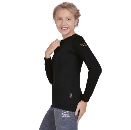 4U3HLRU-002 Термоджемпер детский NORVEG ACTIVE KIDS черный для универсальные черный фото №5