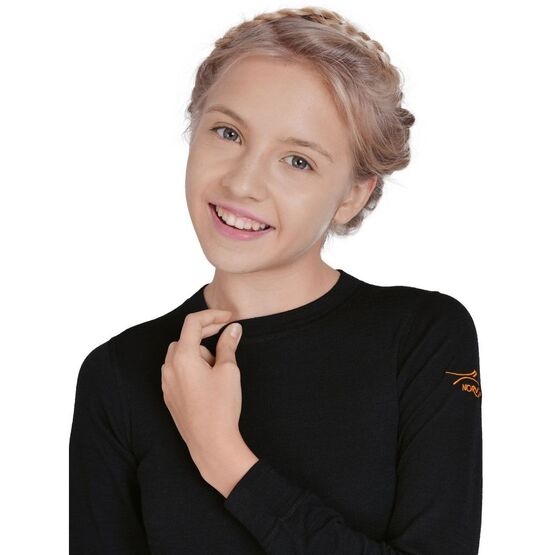 4U3HLRU-002 Термоджемпер детский NORVEG ACTIVE KIDS черный для универсальные черный фото №6