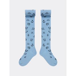 07732513-40 Колготки детские хлопок серо-голубые для мальчики сер-гол