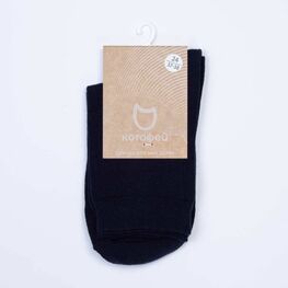 07042460-40 Темно-синие однотонные носки из хлопка для универсальные темно-синий фото №2