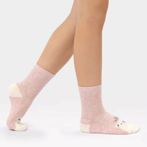 07842354-40 Махровые носки для девочки Мишка-принцесса для девочки розовый фото №2