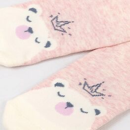 07842354-40 Махровые носки для девочки Мишка-принцесса для девочки розовый фото №4