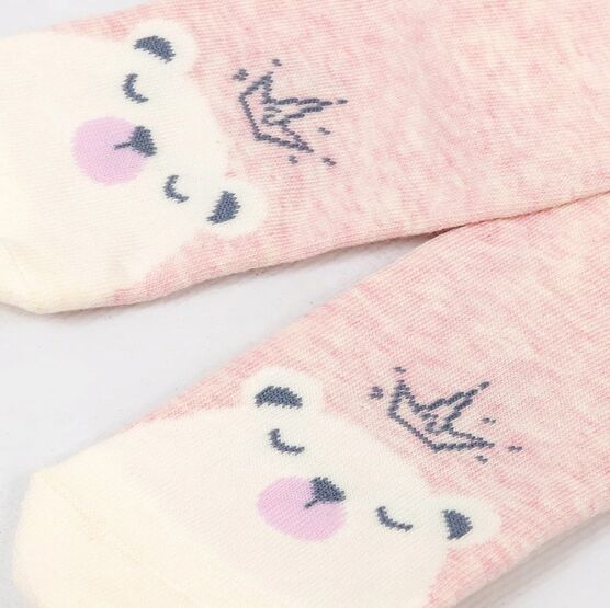 07842354-40 Махровые носки для девочки Мишка-принцесса для девочки розовый фото №4