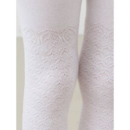 07832497-40 Колготки хлопковые для девочки белый для девочки белый фото №2