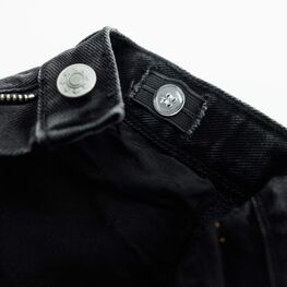 07773007-40 Джинсы для мальчика Balloon Fit с градиентом для мальчики черный + серый фото №4