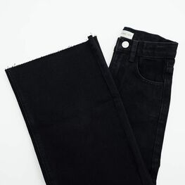 07873021-41 Джинсы-палаццо для девочки черный для девочки черный фото №3