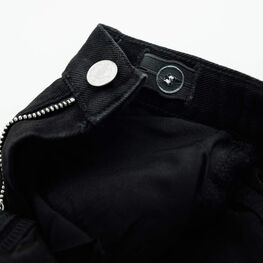 07873021-41 Джинсы-палаццо для девочки черный для девочки черный фото №4