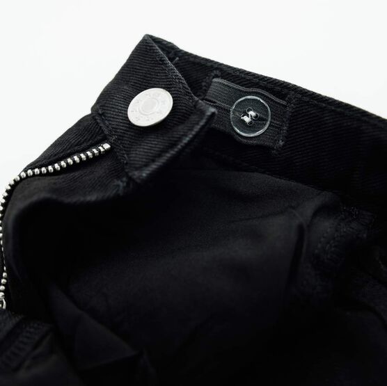 07873021-41 Джинсы-палаццо для девочки черный для девочки черный фото №4