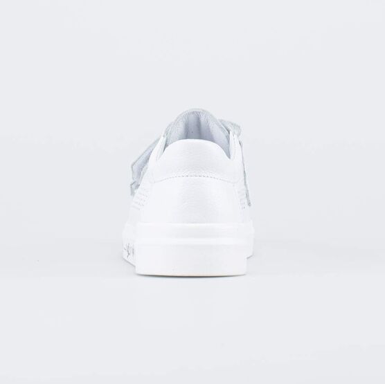 532285-23 Кожаные полуботинки с перфорацией для девочки белый фото №5