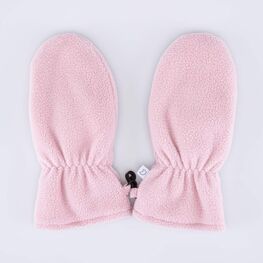 07821256-00 Флисовые варежки двухслойные розовый для девочки розовый