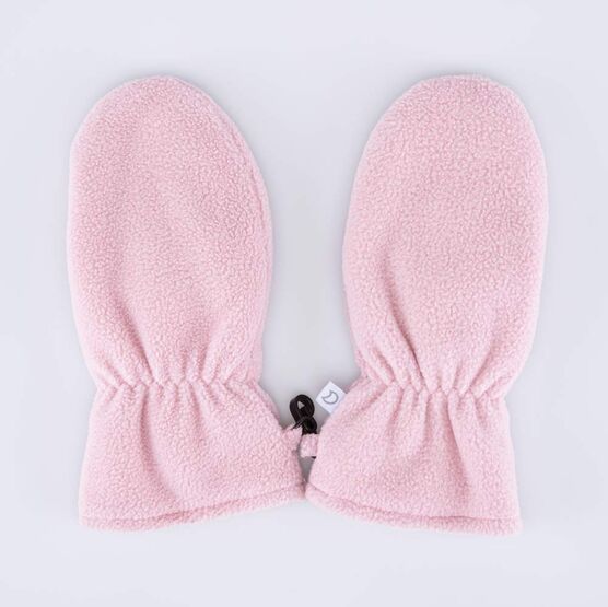 07821256-00 Флисовые варежки двухслойные розовый для девочки розовый