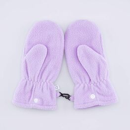 07821256-01 Флисовые варежки двухслойные сиреневый для девочки сиреневый фото №2