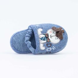 331150-11 Тапочки для мальчики светло-синий фото №3