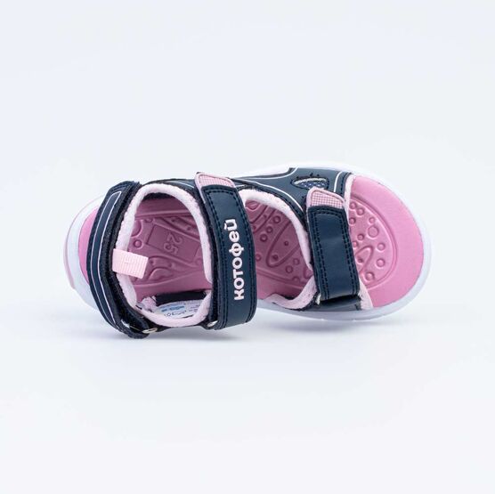 324035-11 Пляжная обувь для девочки син-роз фото №4