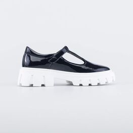 732360-22 Кожаные лаковые туфли для девочки-подростка для девочки синий фото №2