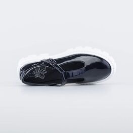 732360-22 Кожаные лаковые туфли для девочки-подростка для девочки синий фото №4