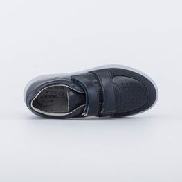 532279-25 Кожаные кеды для мальчика для мальчики синий фото №4